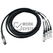 QSFP-40G-4xSFP+DAC-3 Модуль 40G QSFP-40G->4xSFP+ DAC, дальность до 3м