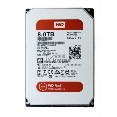 Жесткий диск Western Digital WD80EFZX 8Tb 5400 SATAIII 3.5" HDD