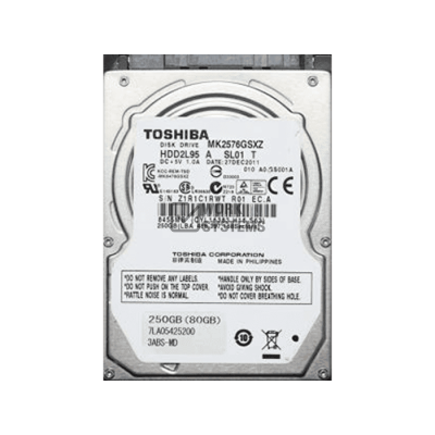 MK2576GSXZ Жесткий диск Toshiba 250 Гб 2.5" 5400 об/мин
