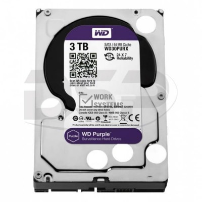 Жесткий диск Western Digital WD30PURX 3Tb IntelliPower SATAIII 3.5" HDD