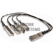 QSFP-40G-4xSFP+DAC-5 Модуль 40G QSFP-40G->4xSFP+ DAC, дальность до 5м