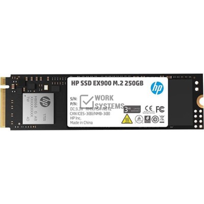 2YY43AA Жесткий диск HP 250GB M.2 PCIe 3.0 x4 NVMe EX900 SSD 2YY43AA Жесткий диск HP 250GB M.2 PCIe 3.0 x4 NVMe EX900 SSD