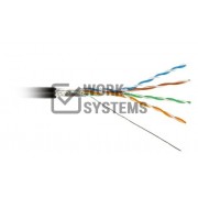 FUTP4-C5E-S24-OUT-PE-BK-500 Кабель витая пара Hyperline F/UTP 5e кат. 4 пары