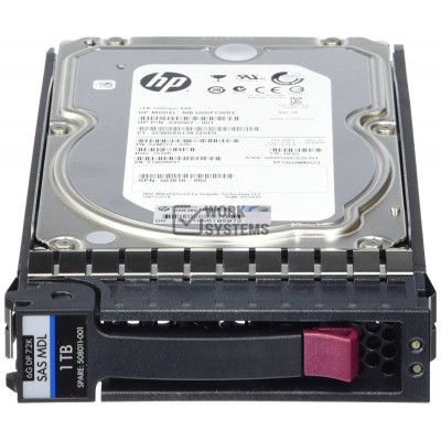 507614-B21 Жесткий диск HP 1-TB 3G 7.2K 3.5 DP SAS HDD 507614-B21 Жесткий диск HP 1-TB 3G 7.2K 3.5 DP SAS HDD