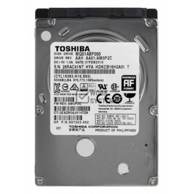 Жесткий диск Toshiba 697243-002 500Gb 5400 SATA 2,5" HDD