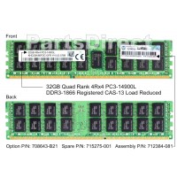 712384-081 Оперативная память HP 32-GB (32GB) SDRAM LR DIMM