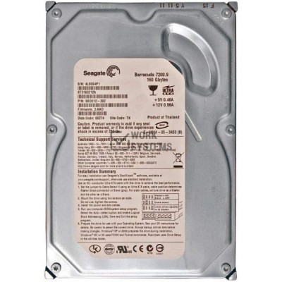 Жесткий диск Seagate ST3160212A 160Gb 7200 IDE 3.5" HDD