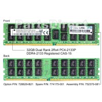 752370-081 Оперативная память HP Enterprise 32 Гб DIMM DDR4 2133 МГц