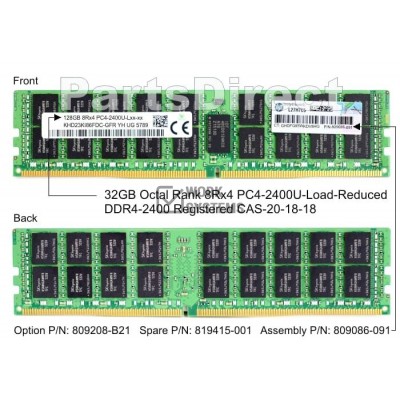 809208-B21 Оперативная память HP 128-GB (128GB) SDRAM LRDIMM