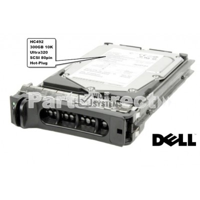 UJ673 Жесткий диск Dell 300 Гб 3.5" 15000 об/мин