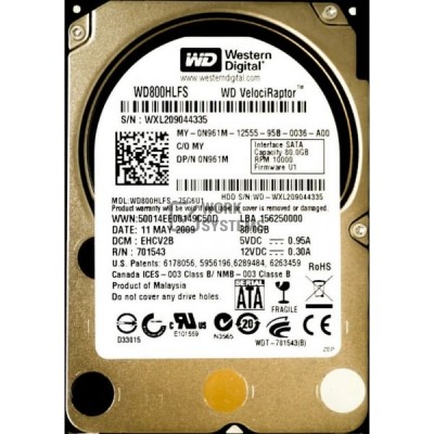 Жесткий диск Dell N961M 80Gb  SATAII 2,5" HDD