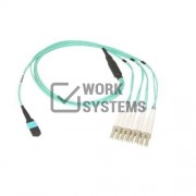 Dell Networking Cable, OM4 MTP to 4xLC Optical Breakout,7 Meter (Optics required) [470-ABPK]