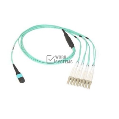 Dell Networking Cable, OM4 MTP to 4xLC Optical Breakout,7 Meter (Optics required) [470-ABPK]