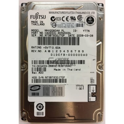 Жесткий диск Fujitsu CA06531-B35200DL 60Gb 5400 IDE 2,5" HDD