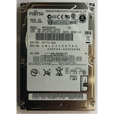 Жесткий диск Fujitsu CA06531-B704 40Gb 5400 IDE 2,5" HDD