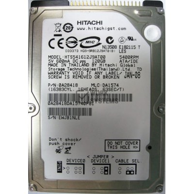 Жесткий диск Hitachi 0A28418 120Gb 5400 IDE 2,5" HDD
