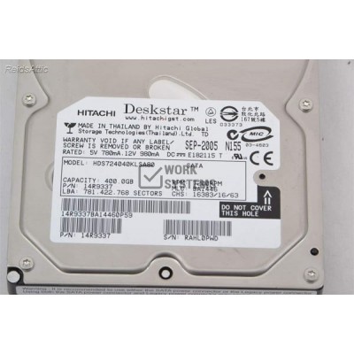 Жесткий диск Hitachi 0A31463 400Gb  SATA 3,5" HDD