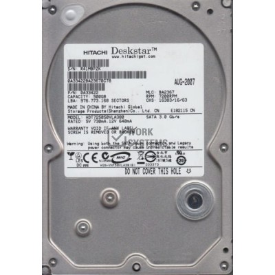 Жесткий диск Hitachi 0A33422 500Gb  SATAII 3,5" HDD