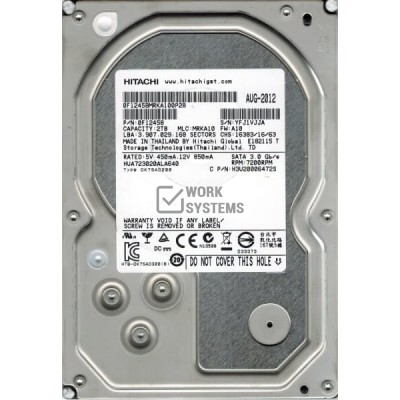 Жесткий диск Hitachi 0F12458 2Tb  SATAIII 3,5" HDD