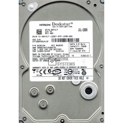 Жесткий диск Hitachi HDS721075KLA330 750Gb 7200 SATAII 3.5" HDD