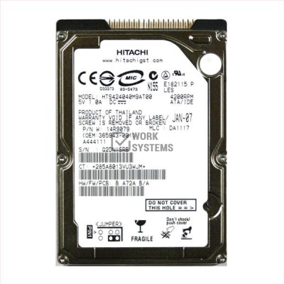Жесткий диск Hitachi HTS424040M9AT00 40Gb 4200 IDE 2,5" HDD