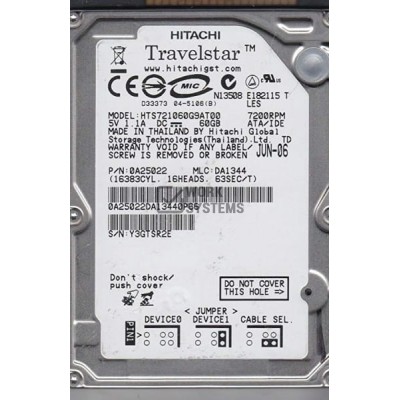 Жесткий диск Hitachi TG754 60Gb 7200 IDE 2,5" HDD