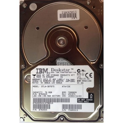 Жесткий диск IBM 07N3935 76,8Gb 7200 IDE 3.5" HDD