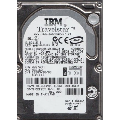 Жесткий диск IBM 07N7433 10,05Gb 4200 IDE 2,5" HDD