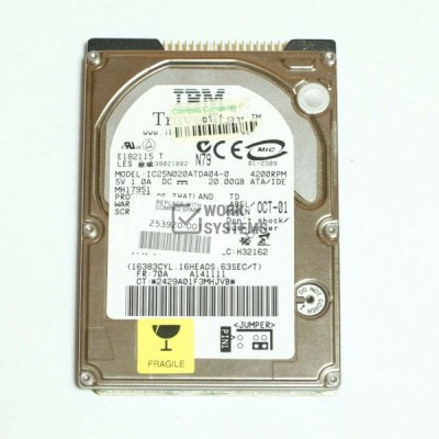 Жесткий диск IBM 253920-001 20Gb 4200 IDE 2,5" HDD
