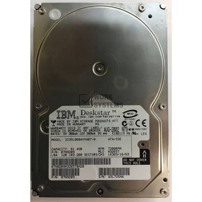 Жесткий диск IBM IC35L060AVVA07-0 61,4Gb 7200 IDE 3.5" HDD