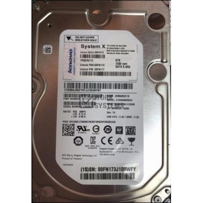 Жесткий диск Lenovo 00FN177 6Tb 7200 SATAIII 3.5" HDD