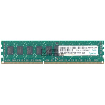 Оперативная память Apacer 4Gb DDR3 PC3-10600 ЕСС REG [78.B1GDR.4210C]