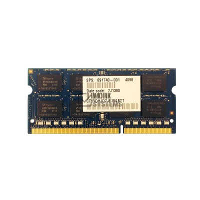 Оперативная память HP 4GB DDR3-1600MHz Unbuffered Dual Rank 1.35V 204-pin CL11 SODIMM [691740-001]