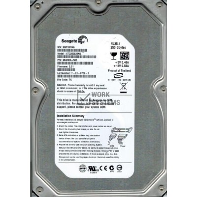 Жесткий диск Seagate 9BA383 250Gb  SATA 3,5" HDD