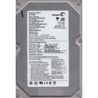 Жесткий диск Seagate 9W2004 60Gb 7200 IDE 3.5" HDD