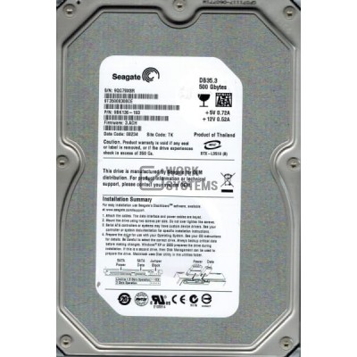 Жесткий диск Seagate ST3500830SCE 500Gb 7200 SATAII 3.5" HDD