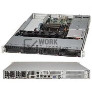 Supermicro 1U 4BAY 2X FH 1X LP MB750 W/ RPS F/ X9 MB [CSE-819TQ-R700WB+]