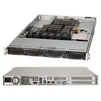 Supermicro 1U RM BB Black Xeon-DP 1600MHZ 4-Bay 600W [SYS-6017R-NTF]