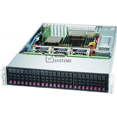 Supermicro 2U RM BLACK 24BAY 1280W RPS EATX/ATX SC216B LP CHASSIS [CSE-216BA-R1K28LPB]