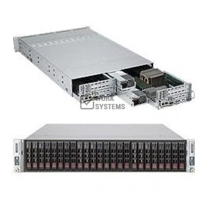 Supermicro 2U RM BB BLK C32 1600MHZ 24BAY 1280W RPS CSE-217HD-R1K28BP H8DCT [AS -2122TC-DL6RF4]