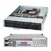 Supermicro 2U RM SC825TQ-R700LPB Eatx Black DVD 7LP I/O 8x HS SAS/SATA 700W RPS [CSE-825TQ-R700LPB]