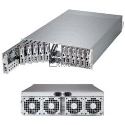 Supermicro 3U Microcloud System, X9SCD+-F, Cse-939H-R1K63B [SYS-5037MC-H12TRF]