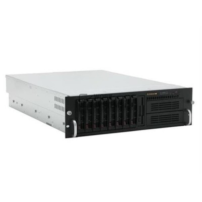 Supermicro 3U RM EATX Black 8-Bay 760W RPS ATX12V SSI SCA SATA FDD [CSE-833T-R760B]