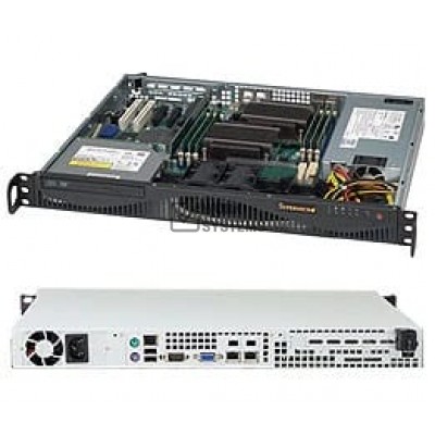 Supermicro 512F-280B Chassis - Rack-mountable - Black [CSE-512F-280B]