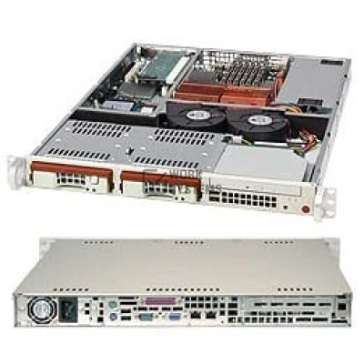 Supermicro 811TQ-280 Chassis - Rack-mountable - Beige [CSE-811TQ-280]