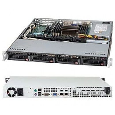 Supermicro 813TQ-441CB 1U RACKMOUNT 4BAY BLACK 441W SAS/SATA COLD SWAP [CSE-813TQ-441CB]