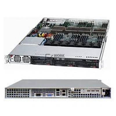 Supermicro 818A-1400B 1U RACKMOUNT 3BAY BLACK 1400W EATX 7XPWM FAN RISER SLOT [CSE-818A-1400B]