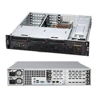 Supermicro 823MTQ-R700U 2U RACKMOUNT 3BAY BLACK 700W REDUNDANT POWER SUPPLY PFC EAT[CSE-823MTQ-R700