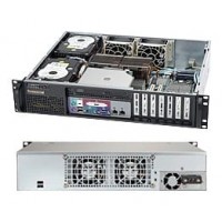 Supermicro ATX Chassis 1U DP 14.5 In-2X3.5 Bay Front IO 410W DC [CSE-523L-410B]