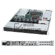 Supermicro BBNS 1U 5520 6.4 Qpi 96GB-DDR3 4XSATA Uio 650W [SYS-6016T-UF]